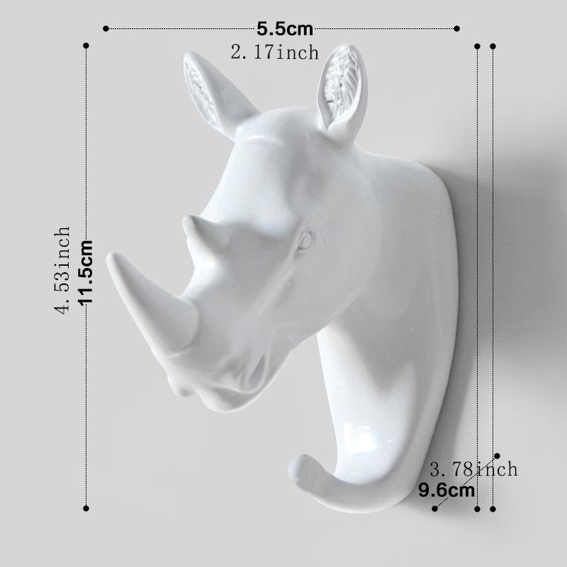 Europeisk Kreativ Hjorthuvud Väggkrok - Starkt, Stansfritt Självhäftande för Väggdekor