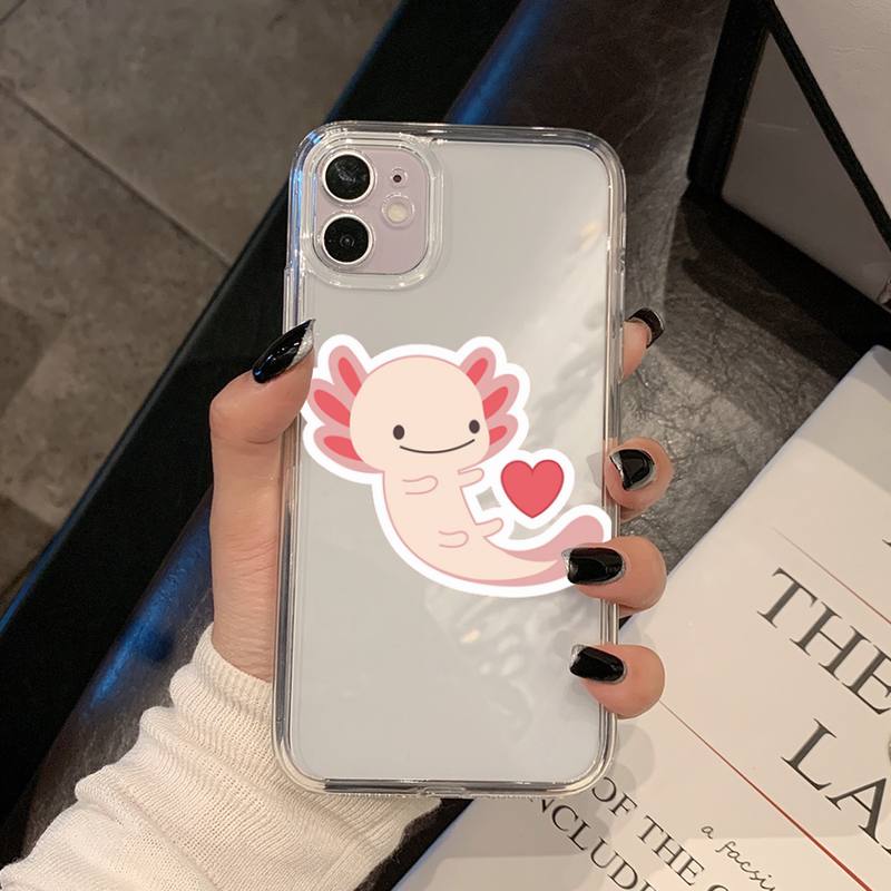 

Чохол для телефону Cute Animal Axolotl для iPhone 13 11 12 pro XS MAX 8 7 6 6S Plus X 5S SE 2020 XR кришка iphone 13pro