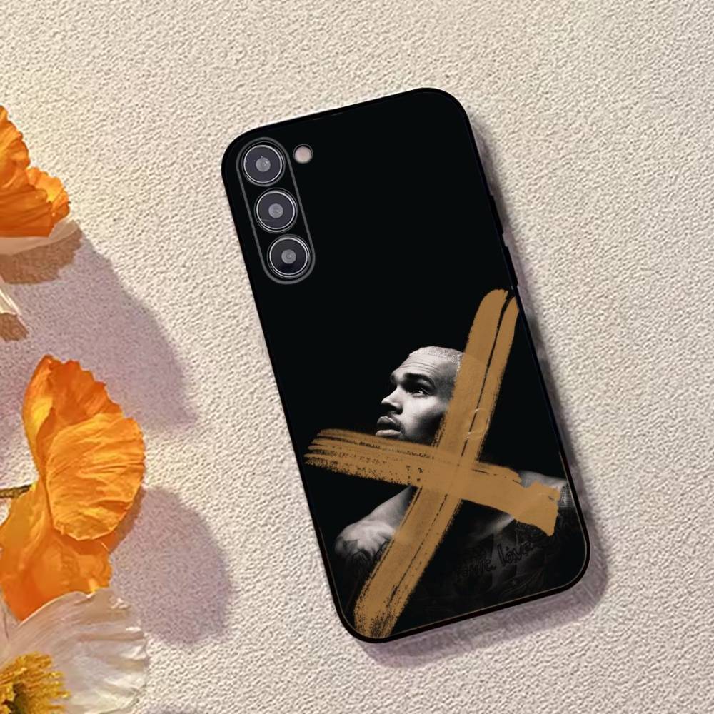 R&B Sänger C-Chris Brown Handyhülle für Samsung Galaxy A73,A72,A71,A70,A53,A52,A51,Andere Weiche Schwarze Hülle