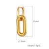 European and American Fashion Long Pendant Ear Buckle Niche Design Fashion Trend High Sense Personality 18K Gold Earrings
