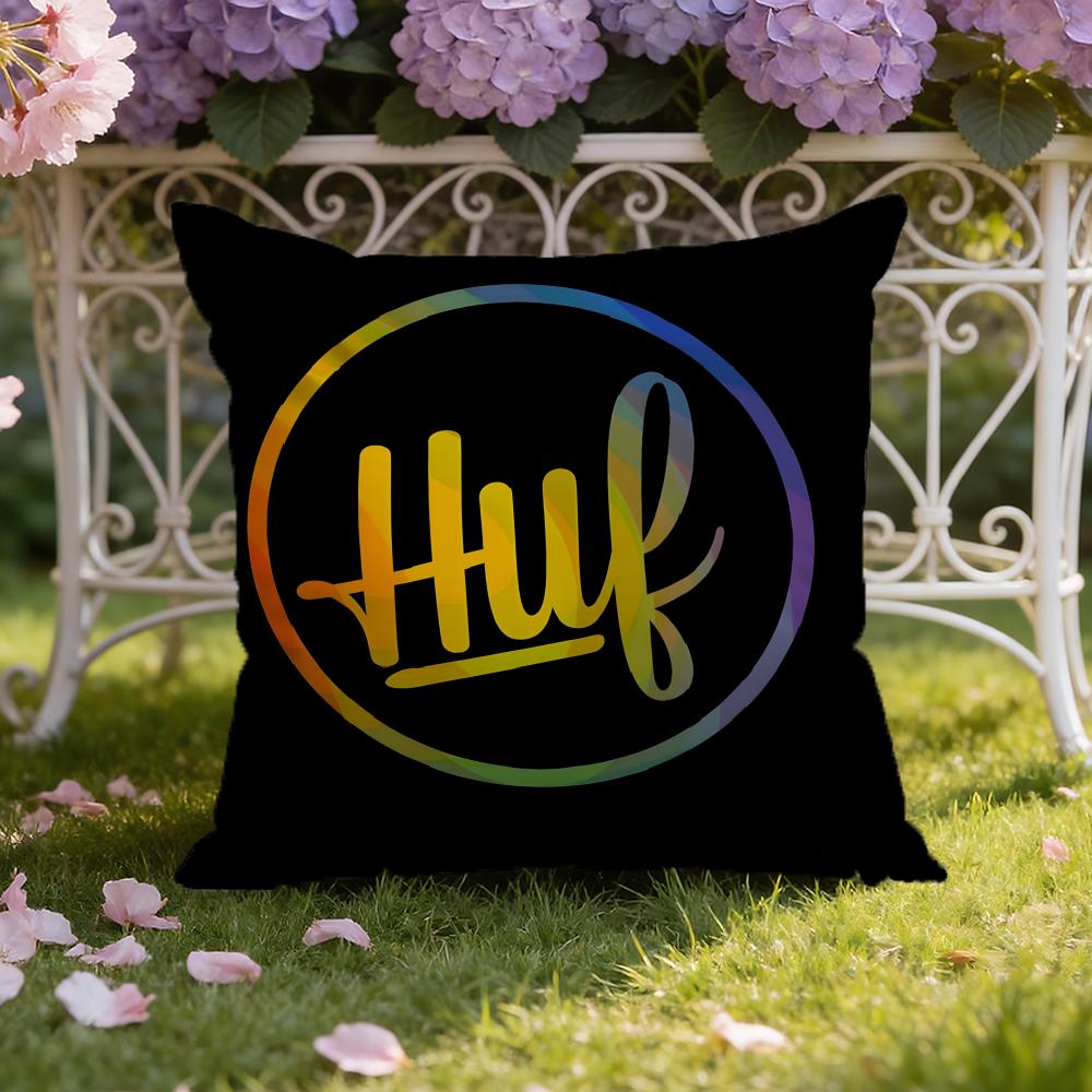Brand H-Huf Fashion Cushion Cover Home & Car Dual-Scene Pillow Cover: Reversible for Premium Comfort
