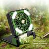 Portable Foldable Mini Fan Light For Camping Fishing Hiking Mini Foldable Multifunctional Tent Fan