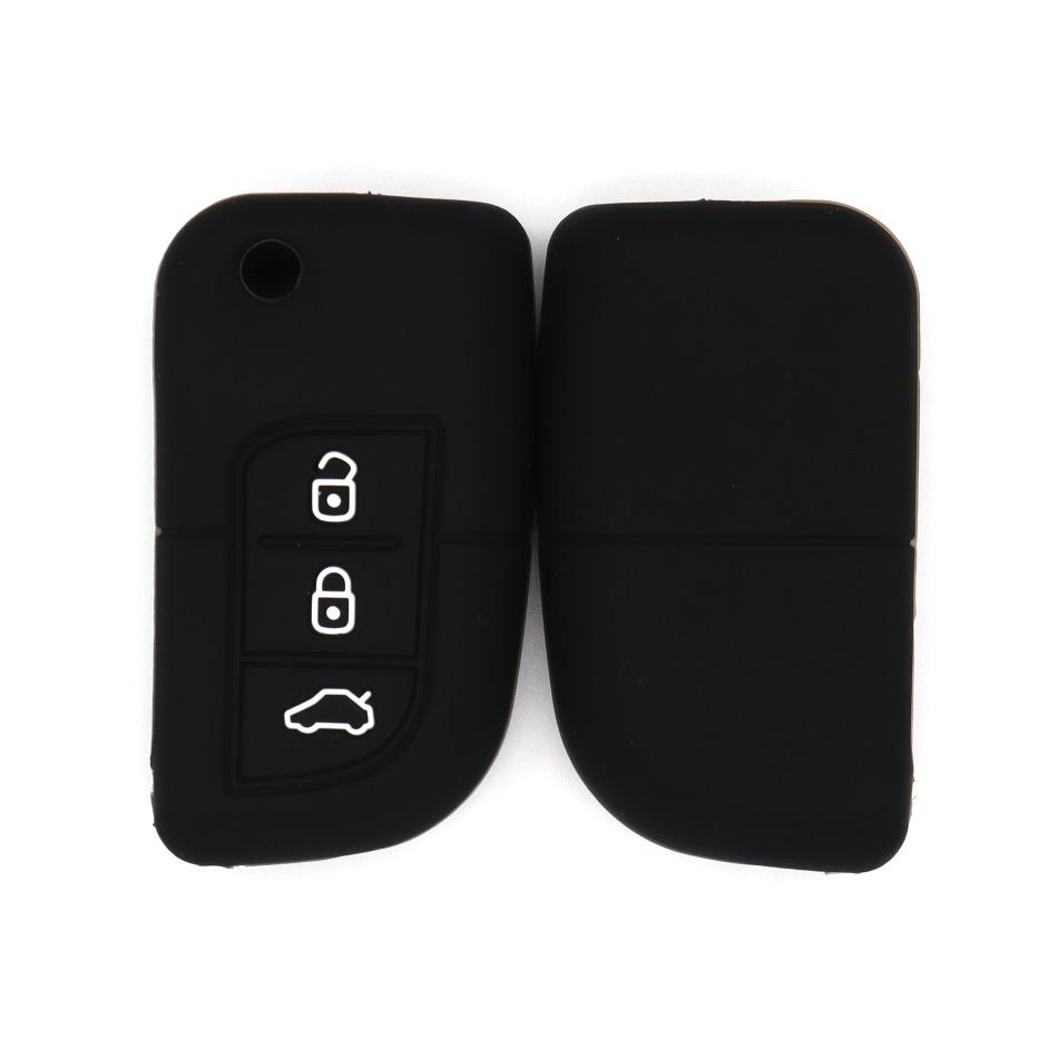 

Suitable for Changan Automobile V5CX20CX30 Yuexiang V3 Zhixiang Ouliwei X6 folding key silicone protective case bag чёрный