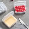 3pcs Butter Cheese Storage Box Portable Refrigerator Fruit Vegetable Fresh-keeping Organizer Box Transparent Cheese Container