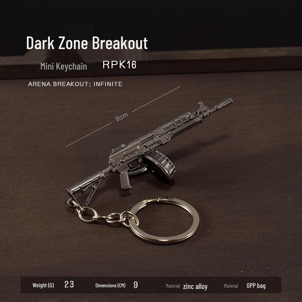 Dark Zone Mini Gun Keychain: AEK, AKM, AKS74U, RPK16, T88 Sniper, VSS Models