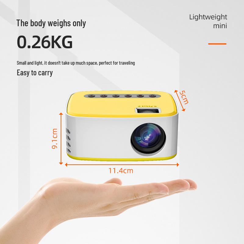 T20 Mini Wireless HD 1080p Mobile Projector for Home & Bedroom