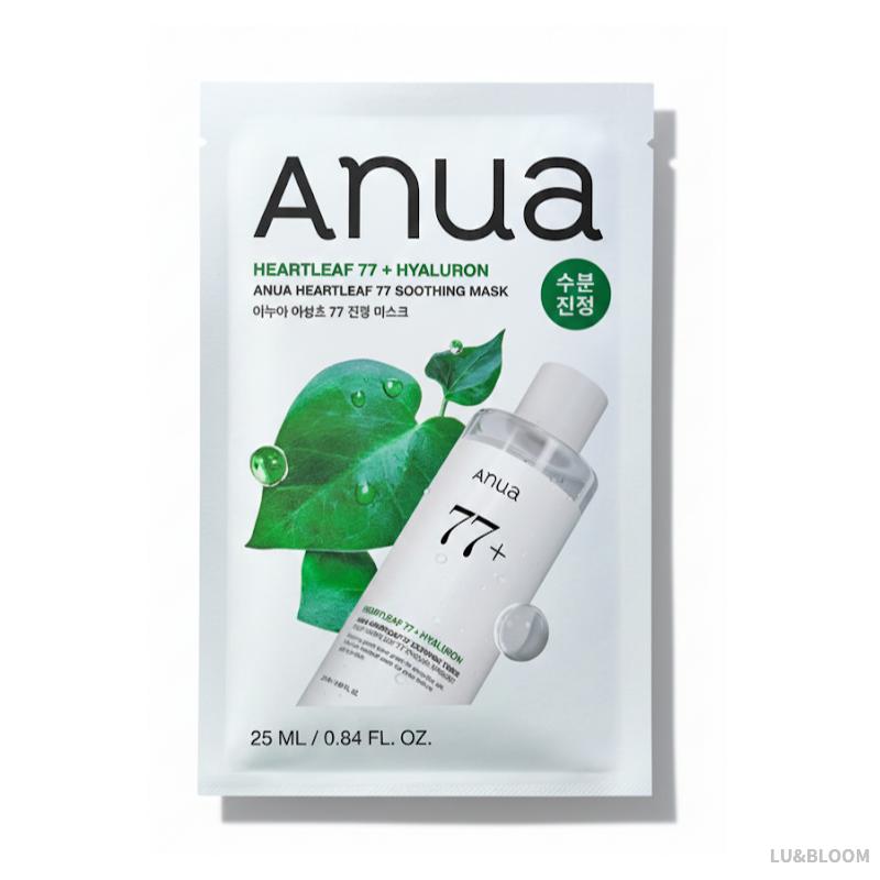 Anua Mask Selection 6 Sheets (Heartleaf, PDRN, Peach, Green Tea) (+Free gift) 01 Heartleaf