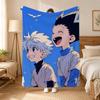 Hunter Hunter Anime Throw 240g Flannel Blanket, Suitable for Sofas, Beds, Offices,  Exquisite Gift Blankets