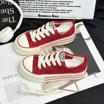 Thin Breathable 22 New Summer Thick-soled Heightening Casual Student Canvas Shoes
