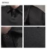 Men's White Oversized Waffle Polo - Autumn/Winter Heavyweight Turn-Down Collar Outerwear