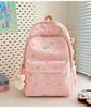 Schoolbag High Value and Lightweight Ins Harajuku Little Star Printed Schoolbag Japanese Ins Sweet Soft Sister Travel Cute Backpack