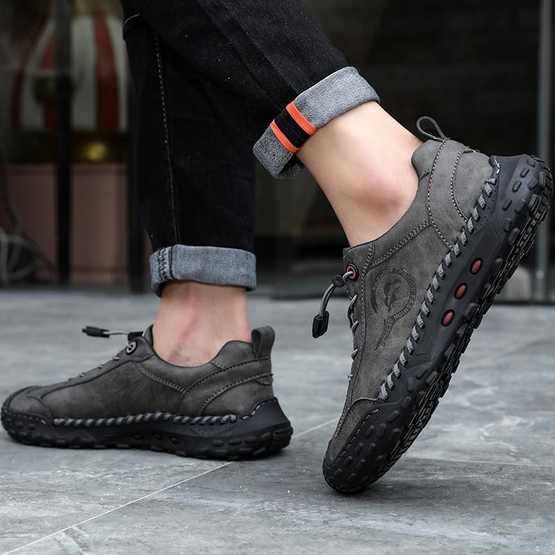 Men Split Leather Casual Leather Shoes Men Comfortable Driving Shoe  Man Flats Shoes  Business Formal Shoes