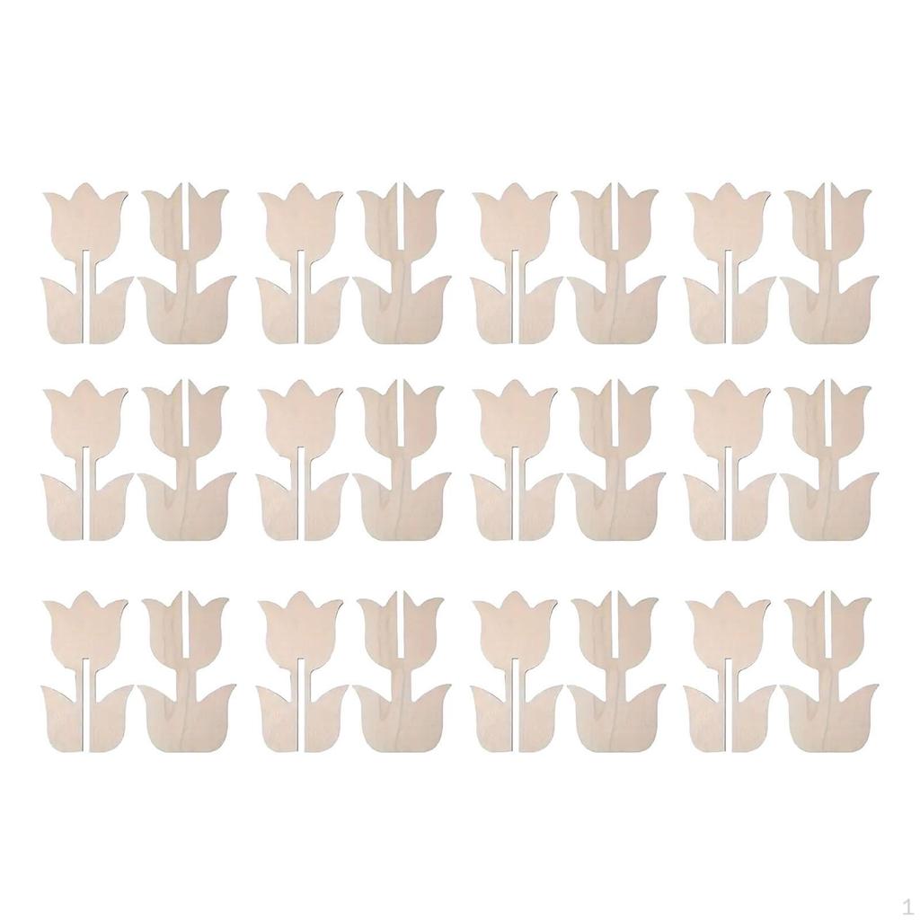 Dřevěné tulipány pro domácí tvoření a dekoraci