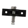 Quick Release Bimini Top Deck Hinge Black Nylon Mounting Base with Screws for Boat Awning and Shade Top Service Work