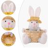 Candy Basket with Lovely Rabbit Pattern Holiday Decoration Perfect Gift Box for Easter Celebrations Candy Storage Hamper