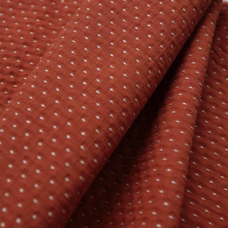 100x140cm Embroidery Dot Jacquard Cotton Fabric For Diy Making Children's Clothing Dress Shirt Garment Doll Clothes