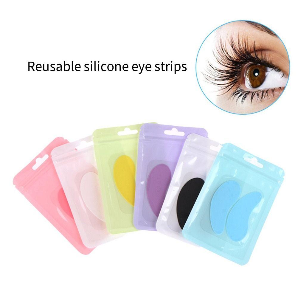 Reusable Eyelash Extension Pads Light Lines Firm Skin Silicone Eyelash Curler Strip  Women