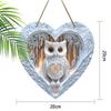 Garden Decoration, Wooden Hanging Decorative Signs, Wall or Door Decoration, Owl Pattern, 2D Graphic Products, Housewarming Gifts for Friends