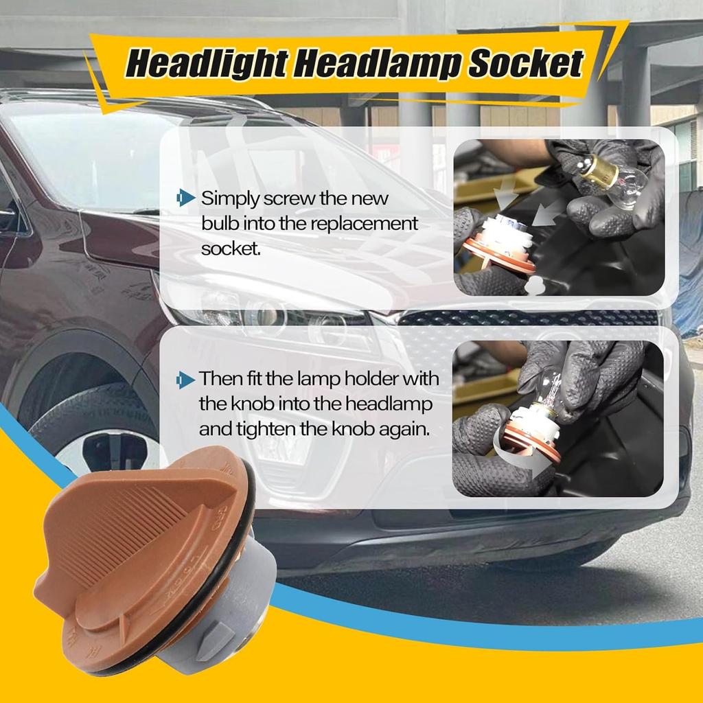 FZJDSD 1PC Headlight Headlamp Socket Compatible with Kia Sorento 2011 2012 2013 2014 2015 Bulb Socket Replace 92166-1U000 921661U000 Front Turn