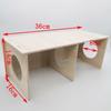 Solid Wood Hideout for Small Animals: Hamster, Squirrel, Hedgehog, Guinea Pig & Quail