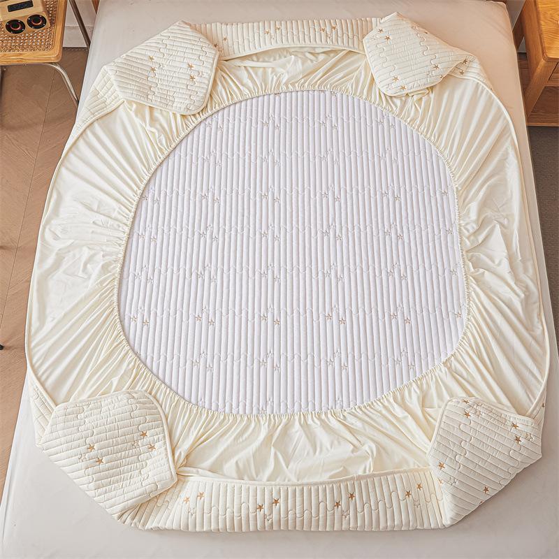 Class A Padded Mattress Three-piece Set Children's Waterproof Urine-proof Mattress Cover Single-piece Simmons Mattress Protective Cover Dust Cover