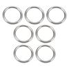 7 ks O-kroužků z nerezové oceli 304, vodotěsné, nerezové, bezešvé, svařované, kulaté, pro