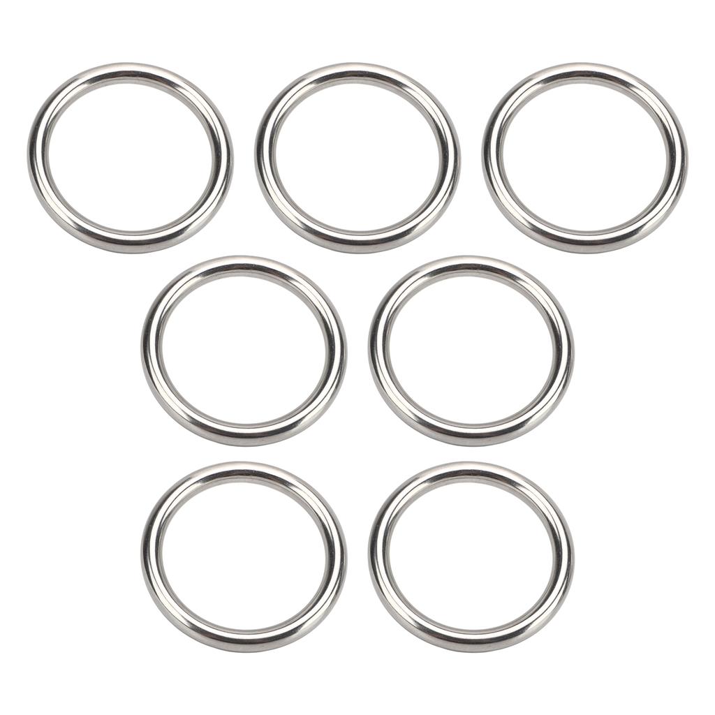 7 ks O-kroužků z nerezové oceli 304, vodotěsné, nerezové, bezešvé, svařované, kulaté, pro