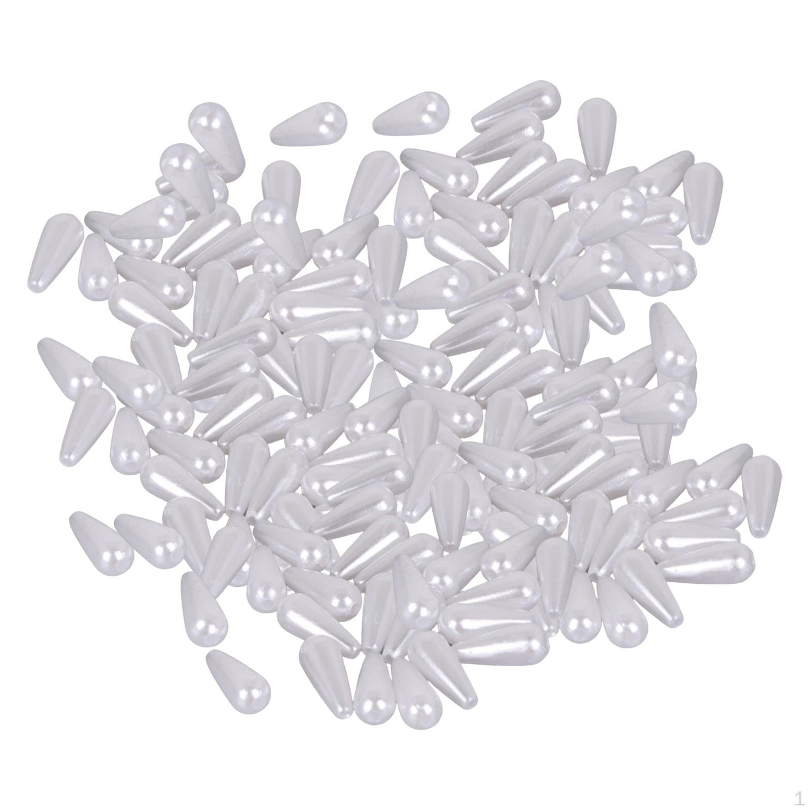 

Жемчужные бусины, свободный жемчуг, искусственный жемчуг в форме капли, бусины в форме капли с отверстием для ожерелья