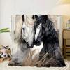 Blue Horse Dreams Blanket Flannel Blanket Throw Blanket Sofa Cover Blanket Soft Premium Blanket Picnic Blanket Tv Blanket Gifts