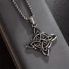 1 Stück Klassischer Wicca Hexenknoten Irischer Keltischer Knoten Dreifaltigkeitsknoten Anhänger Halskette für Männer Frauen Mode Glücksbringer Schmuck Geschenk