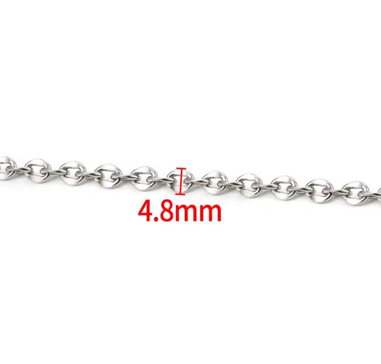 Multi-style Stainless Steel Waterproof Non Tarnish Jewelry Chains for DIY Necklace Bracelet Making Fashion Accessories Roll