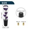 TUCKBOLD Car Gear Shift Knob, 20cm | Front Shift Lever Knob, Universal for Automotive and Manual Vehicles, Acrylic, Purple, with Two Adapters, 1 Set