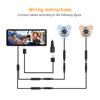 2 Camera Rear View Monitor 6.86'' IPS Screen Baby Car Mirror Wide View Angle for Infants Kids Pets Night Vision Function Interior Mirrors6