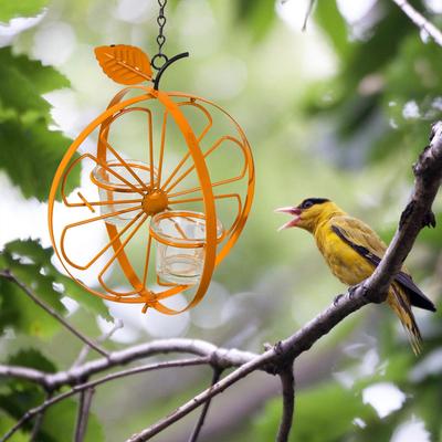 Bird Feeders Outdoor Hanging with 2 Feeding Cups Portable Supplies Sturdy Wildlife Feeder