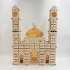 Wooden Ramadan Advent Calendars With Lights Castle Design Eid Mubarak Countdown Calendar 30 Storage Drawers Castle Design