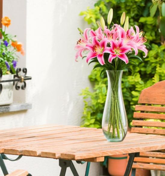Artificial Lily Bouquet 6pcs with 3 Heads Each for Wedding Decorations and Elegant Home Office or Dining Table Arrangements