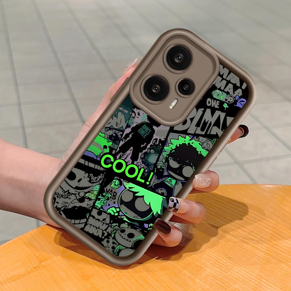 Miękki silikonowy wzór z kwadratową drabinką Obudowa telefonu Pełna obudowa aparatu Odporna na wstrząsy Gumowa obudowa do Xiaomi Redmi