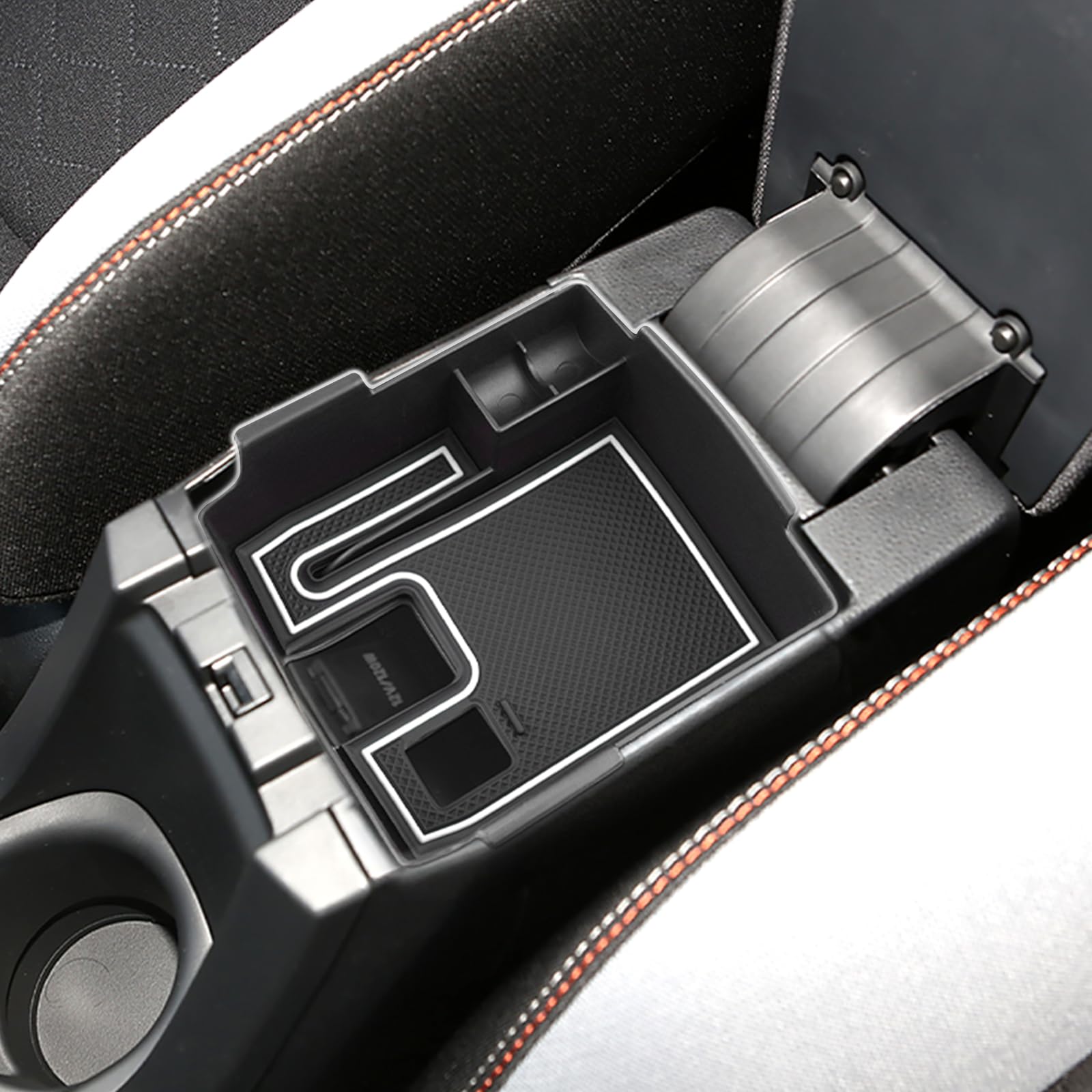 

SXCY Эксклюзивный консольный бокс Toyota Corolla Cross Corolla Touring Бокс для аксессуаров Бокс для хранения мелочей Лоток для аксессуаров с резиновым ковриком Corolla Cross белый