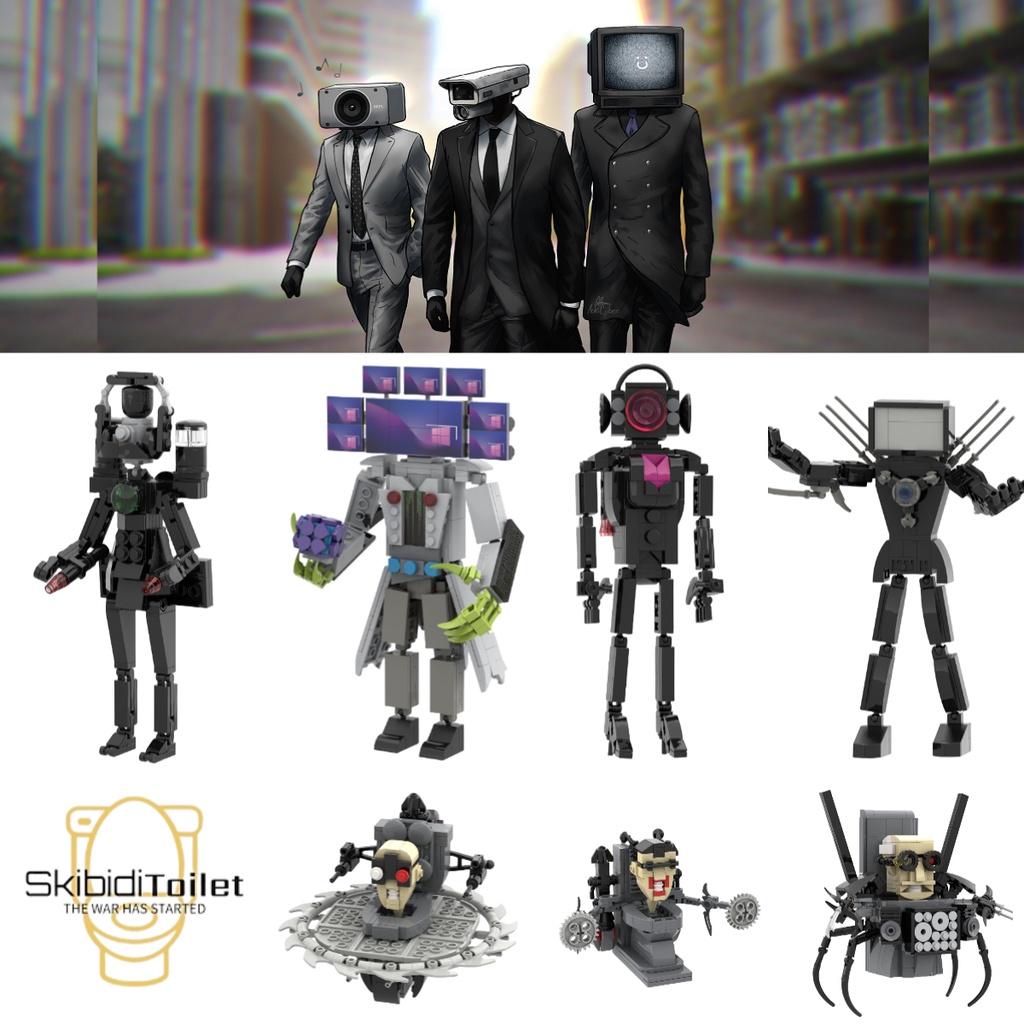 Skibidi Toilet Abs Plastic Building Blocks 0.5kg Small Particle Construction Set