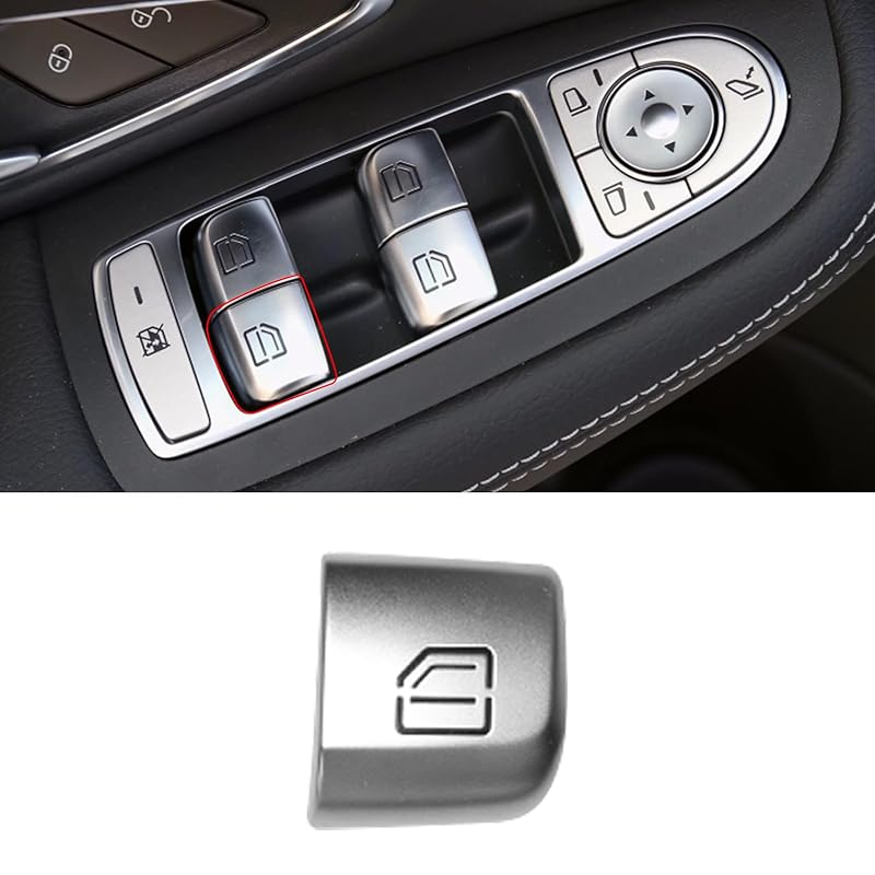 TTCR-II Interior Window Glass Lift Switch Button For Mercedes C Class W205 2015- And GLC Class 2016-, 1 Pc Front Left Window Control Power Push