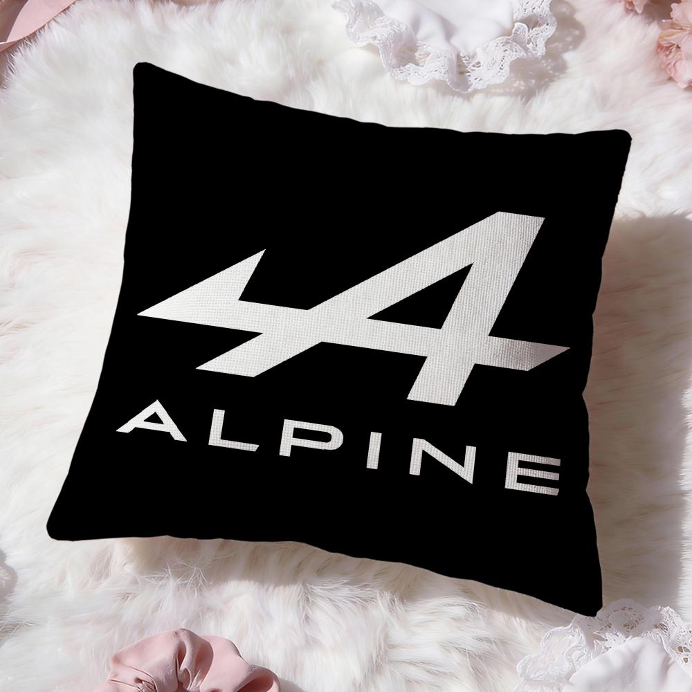A-Alpines Automobiles Cushion Cover Premium Comfort Reversible Pillow Cove -Two in One Design for Any Room & Car Interior