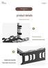 Retractable No-Drill Cable Organizer & Under-Desk Wire Management Rack