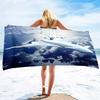 Aereo Stampato Leggero Sottile Asciugamano da Spiaggia Sovradimensionato Extra Large Asciugamani Senza Sabbia Asciugatura Rapida Viaggio Campeggio Accessori da Spiaggia