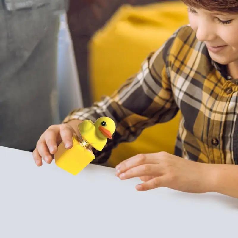 Duckling Quack Fidgety Toy Duck Keyboard Keycap Regulator Rattle Button Sound Keychain Decorative Ornament