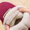 Cotton Slippers Winter Indoor Home Piled Thickened Warm Non-slip In the Elderly Bag and Wool Cotton Shoes