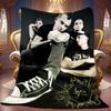 Punk Rock Band Vintage Portrait Print Fleece Blanket, Soft Warm Throw Blanket for Sofa Bed Music Fan Home Decor