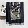 New Hot-selling Bohemian Imitation Cashmere Embroidered Shawl Scarf, Warm In Autumn and Winter, Thickened and Cold-proof, Outer Scarf Women
