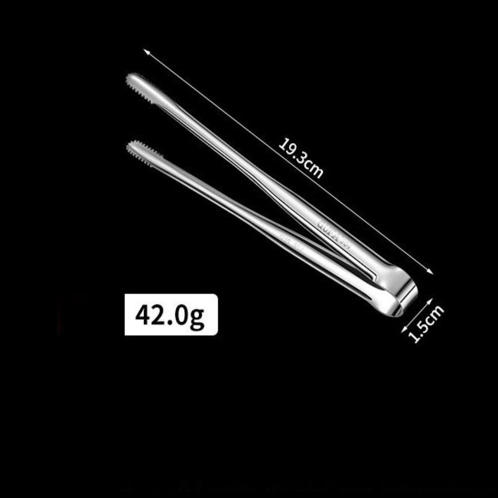 2pcs 304 Stainless Steel Bread Tongs Cooking Utensils Barbecue Clip Barbecue Tongs  Kitchen Gadgets