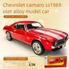 MAKEDA 1:36 Chevrolet Camaro SS 1969 Diecast Modellauto, zu öffnende Türen, Rückziehmotor Muscle Car, Sammlerstück Kinderspielzeug Geschenk