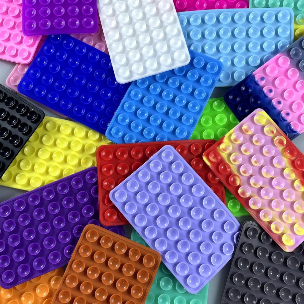 Powerful 40pcs Double-Sided Multifunctional Silicone Anti-Slip Phone Holder Suction Cups